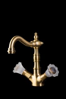 Смеситель для раковины Boheme Camelia золото 312-Camelia